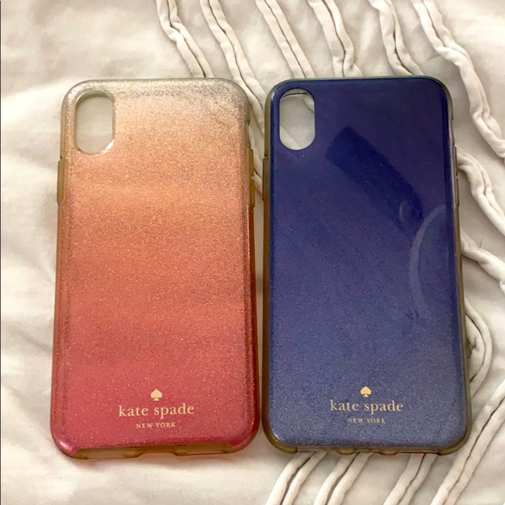 Kate Spade Glitter iPhone Cases ~ EUC